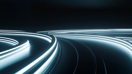 Poster - Create abstract wallpaper digital space graphic design modern environment aesthetic viewpoint sleek curves and glow concept