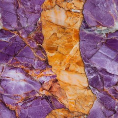 Poster - Seamless Exquisite purple marble surface showcasing unique veins and patterns for a luxurious and elegant aesthetic