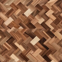 Poster - Seamless A classic wooden floor with a warm, inviting look that enhances the character of any room in a home environment