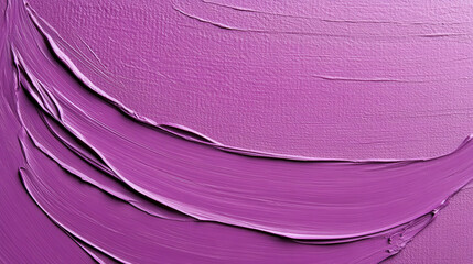 Fototapete - Thick strokes of purple paint create an abstract texture on a canvas, showcasing a mix of light and shadow in a bright setting
