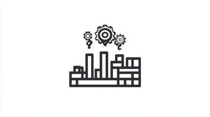 Poster - Industrial process, manufacturing, diagram