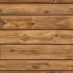 Poster - Seamless Beautiful wooden wall paired with a rich brown wood floor creating a cozy and inviting atmosphere for interiors