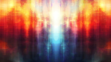 Fototapete - Pixelated abstract background creating stunning visual effects