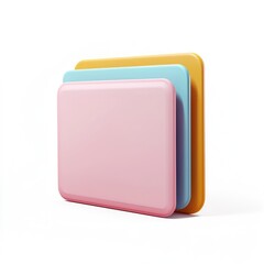 Aufkleber - Clean background with a 3D file icon, business management focus.
