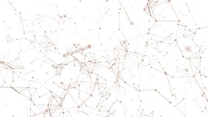 Internet of things connection science effect. Digital network plexus blockchain technology connecting dot network web abstract on white background.