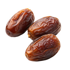 Wall Mural - High-Resolution Fresh Ajwa Date Fruit PNG Image on Transparent Background