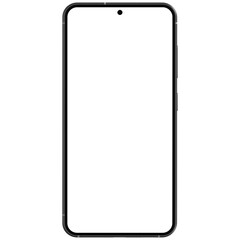 Wall Mural - photo of smartphone similar to android device without background. white screen. black color. templat