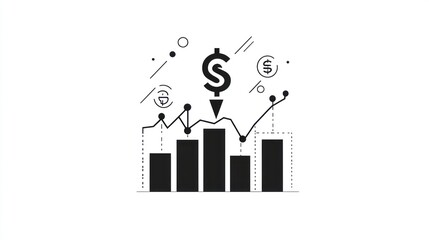 Poster - Financial Growth Chart, Abstract Design, Concept, Business, Investment