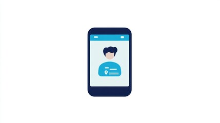Poster - Smartphone display with user profile