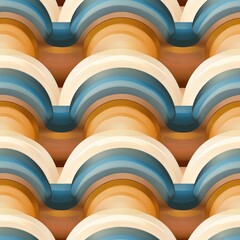 Poster - Seamless Roof with many different colors creating a unique and vibrant mosaic of hues and textures in an urban architectural setting