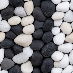 Poster - Seamless Assorted rocks and stones arranged together showcasing a variety of textures and colors in a natural setting