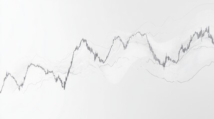 Poster - Abstract financial chart, stock market trends, data visualization, digital graphic