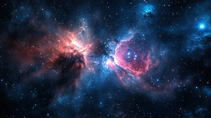 Wall Mural - celestial nebula a cosmic tapestry of stars and gas