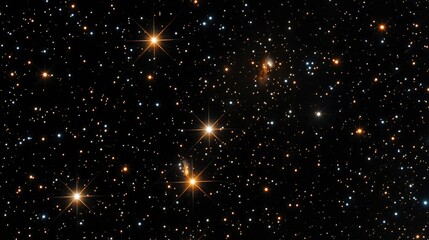Wall Mural - Celestial Starfield A Night Sky Panorama of Distant Galaxies and Stars