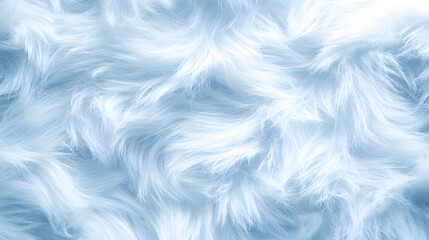 Fototapete - A soft, fluffy texture with wispy strands in shades of pale blue, creating a serene and dreamy background