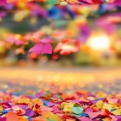 Poster - Seamless A beautiful collection of colorful paper butterflies gracefully arranged against a soft background for decorative purposes