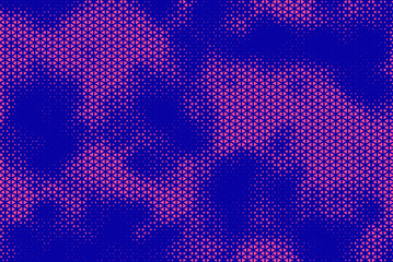 Aufkleber - triangular halftone texture retrowave vector geometric technology abstract blue and green background