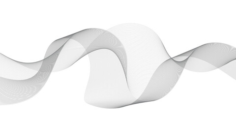 Poster - abstract grey, white wavy smooth element swoosh speed wave modern stream curve and technology lines 