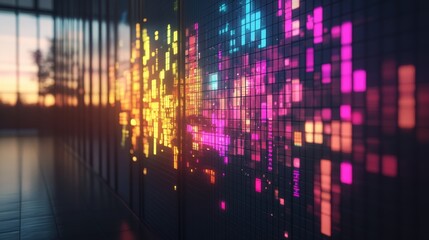Poster - Wall featuring a colorful pattern adding visual interest and artistic flair to the surrounding environment of the space