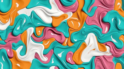 Poster - Dive into a kaleidoscope of swirling colors creating a vibrant and energetic background display