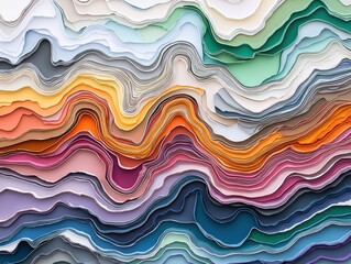 Poster - Colorful abstract background with vibrant patterns and rich textures creating an artistic atmosphere