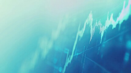 Poster - abstract financial data display, rising trends. stock photo for business, finance