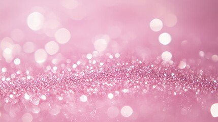 Poster - Captivating closeup of shimmering pink bokeh lights studio setup photography artistic environment macro viewpoint visual aesthetics