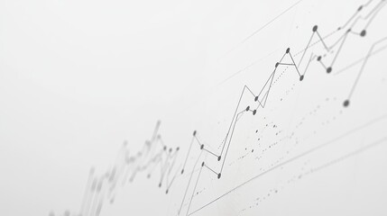 Poster - Abstract data visualization, graph, upward trend