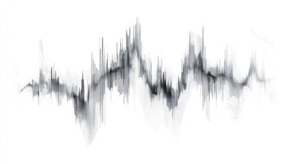Poster - Abstract data visualization graph, wave form, data analysis,  background for presentation design