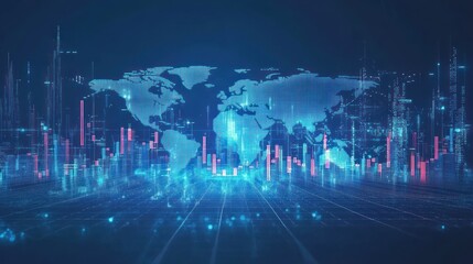 Poster - Global Cityscape Financial Data Visualization
