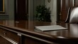 © zidna - Formal office desk with document, elegant room