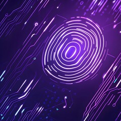 Poster - Mesmerizing abstract digital art with a dynamic composition of swirling neon circles geometric patterns and flowing lines creating a futuristic technological