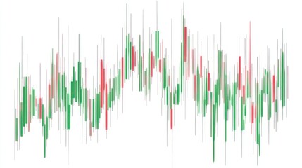 Poster - Stock Market Candlestick Chart, Showing Trends