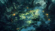 © YessyIzzatun - Enchanting Swamp Mystical Ruins in a Verdant Wetland