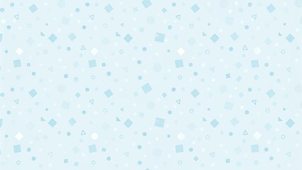 Poster - Abstract pastel blue background with scattered geometric shapes. Geometric shape element with liquid abstract pastel colors background