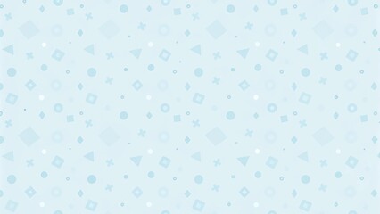 Poster - Abstract pastel blue background with scattered geometric shapes. Geometric shape element with liquid abstract pastel colors background