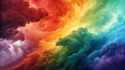 Wall Mural - Abstract modern clouds of color smoke, colorful texture background. Colored fluid powder explosion, vape smoke liquid. abstract clouds design for banner, web, landing page, cover. 3D illustration