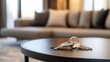 © KHF - A welcoming scene with keys resting on a table in a new apartment, house, or hotel room.