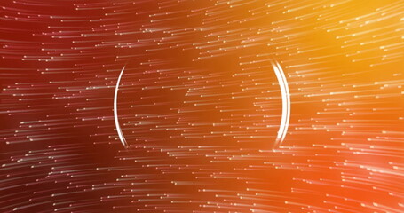 Poster - Image of white circles moving over light spots