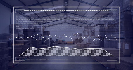 Poster - Image of data processing over warehouse