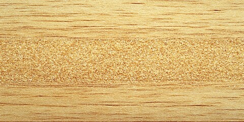 Aufkleber - Detailed view of smooth light brown wood grain with a striking pattern