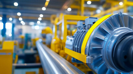 Aufkleber - Belt guard safety protection for motor in industrial setting Generative AI