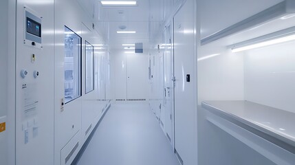 Poster - a high-tech lab with advanced sensors for studying atmospheric changes and pollution