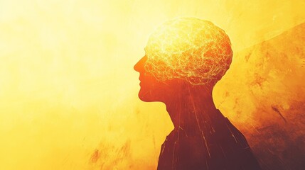 Poster - Abstract Representation of Human Mind with Neural Connections Glow