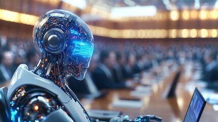 Poster - Robotic technology enhances productivity in modern corporate environments