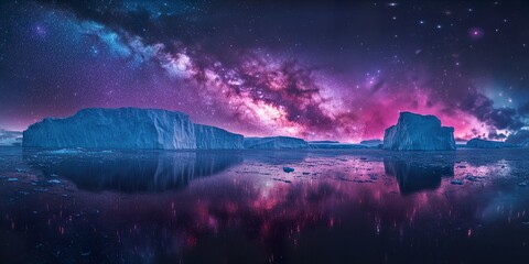 Wall Mural - Stunning Nebula Illuminates the Night Sky with Radiant Colors