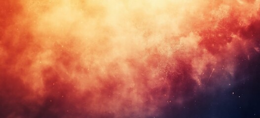 Aufkleber - Textured Abstract Background with Warm Orange and Deep Blue Smoky Effect : Generative AI