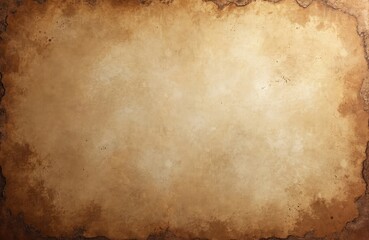 Fototapete - Grunge background with liquid coffee color texture. Old brown paper material surface. Abstract beige antique parchment design, wrinkled sheet for vintage letters or rustic cards.