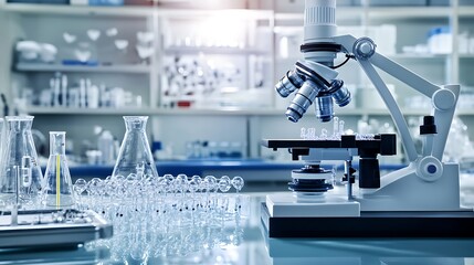 Poster - An advanced nanotechnology lab creating microscopic machines 