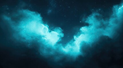 Poster - abstract design of space texture with deep blues blacks and hints of silvery stars